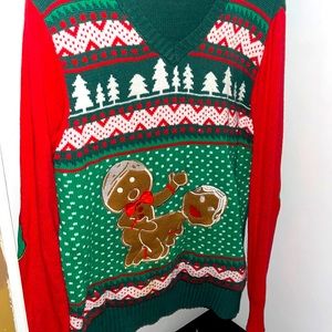 Men’s V-Neck Christmas Sweater